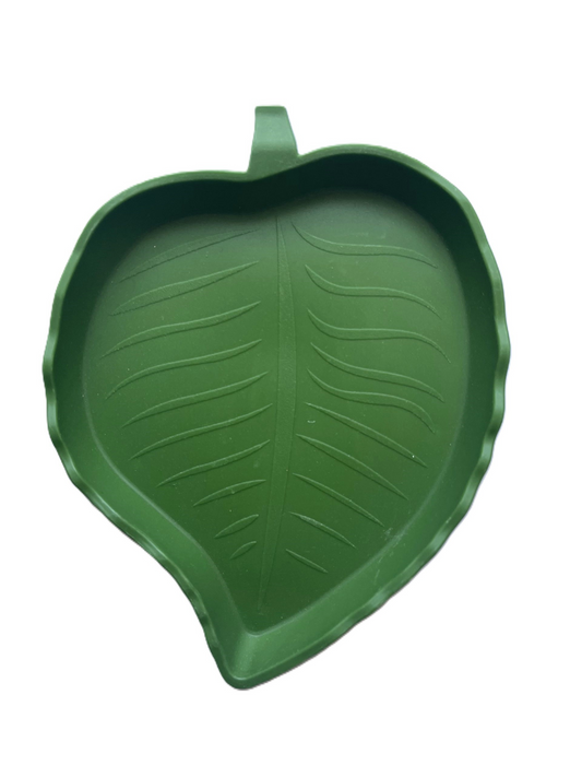 Futterschälchen - grünes Blatt (groß)