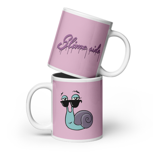 Schnecke Günther Weiße, glänzende Tasse