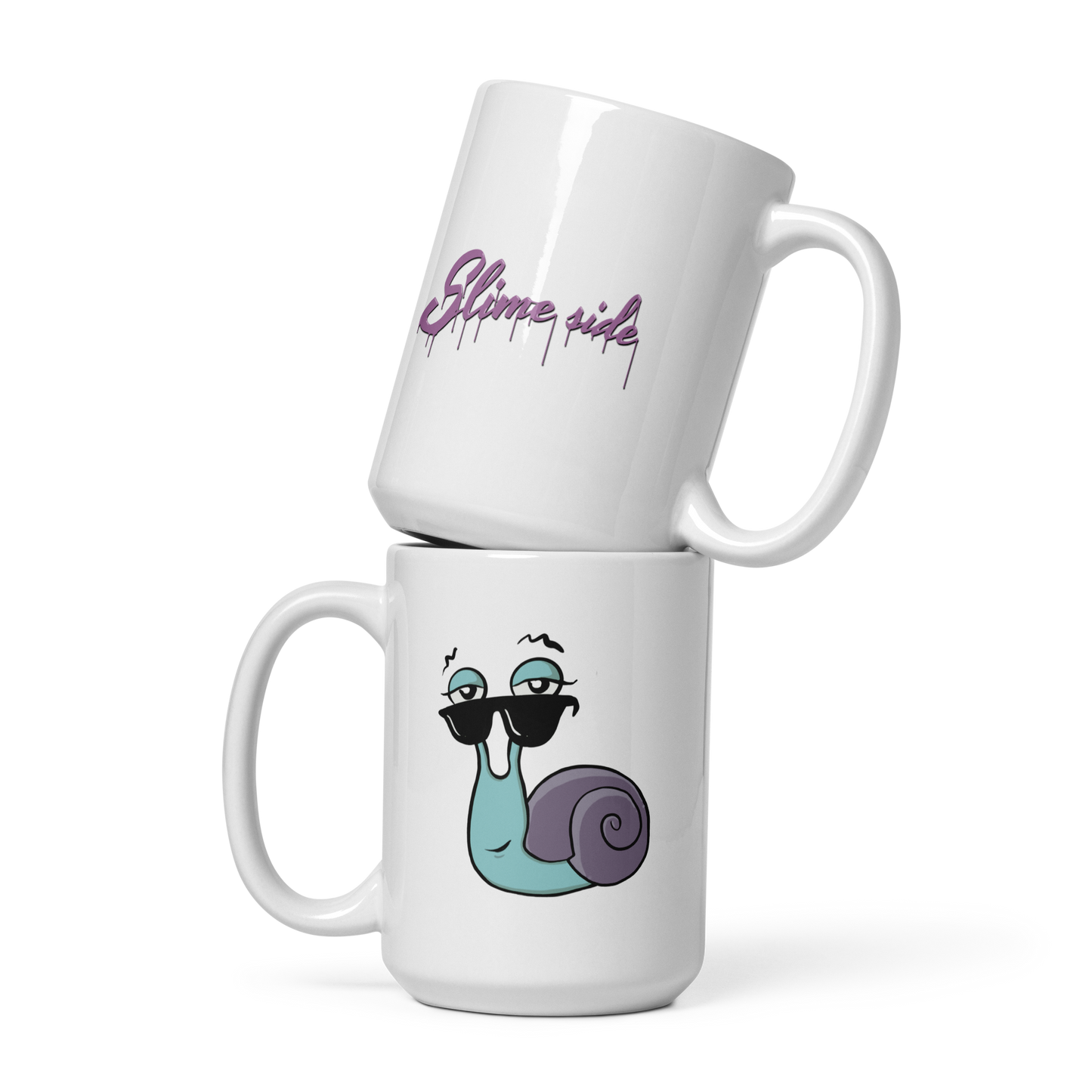 Schnecke Günther weiße, glänzende Tasse