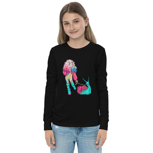Gassi mit meiner Schnecke Langarm-T-Shirt für Jugendliche