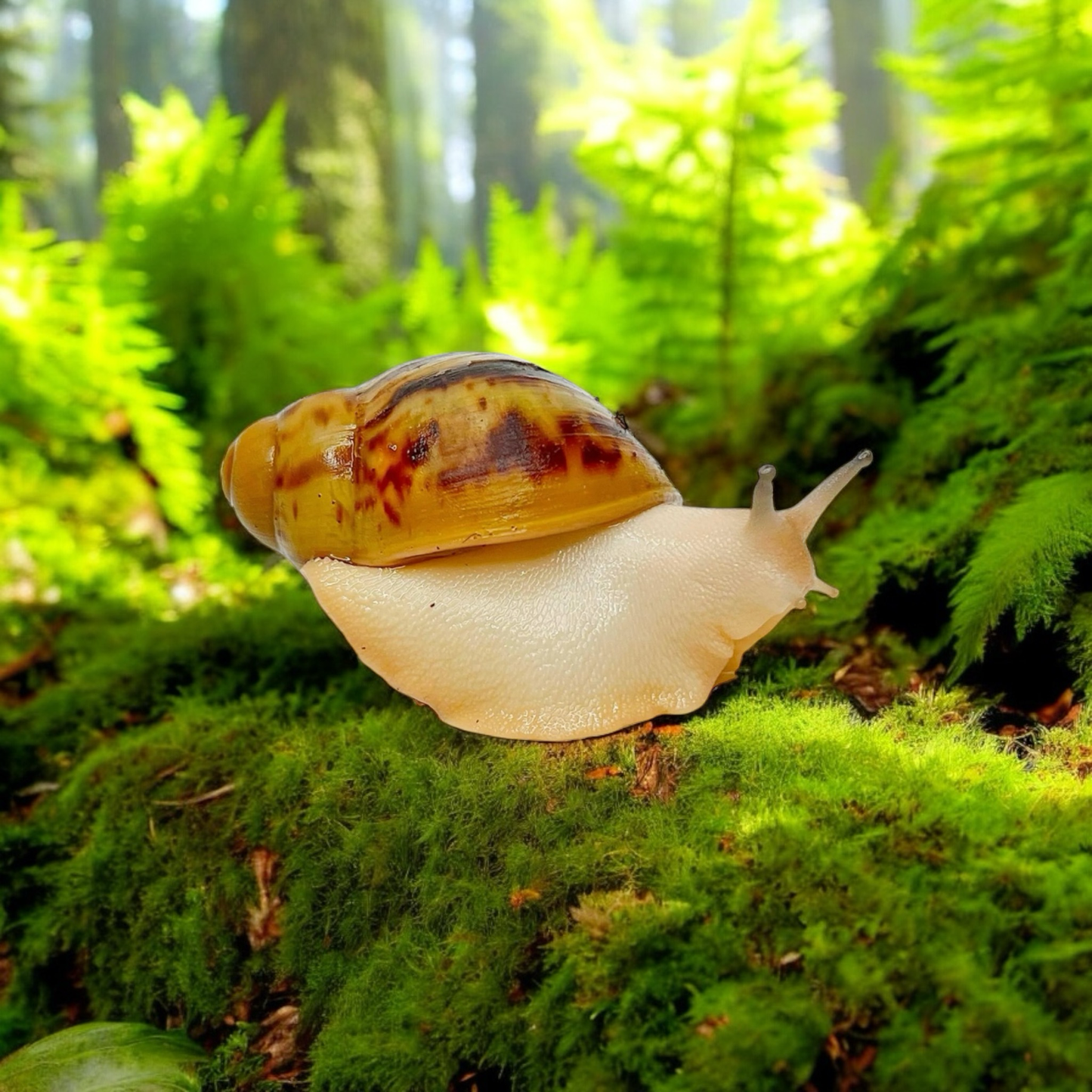 Archachatina marginata ovum Nigeria Acromelanic (amelanistisch)
