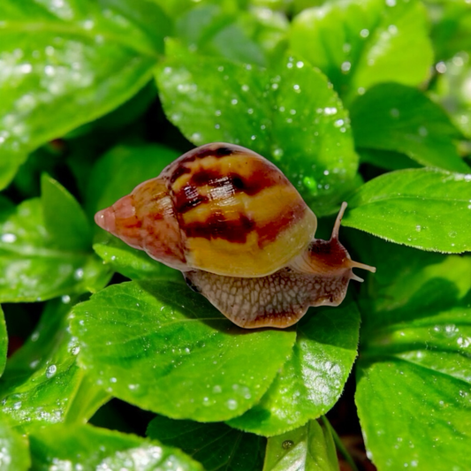 Lissachatina fulica Wildfarben “Braun”