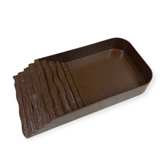 Badeschale dunkelbraun groß 25x14cm