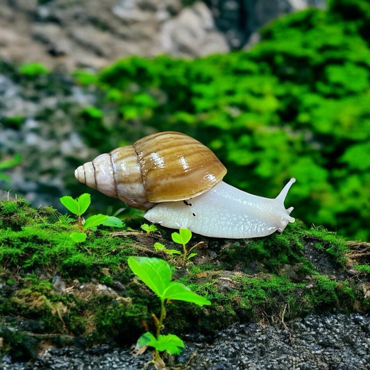 Lissachatina fulica Madagascar Albino Body