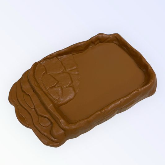 Badeschale Groß hellbraun