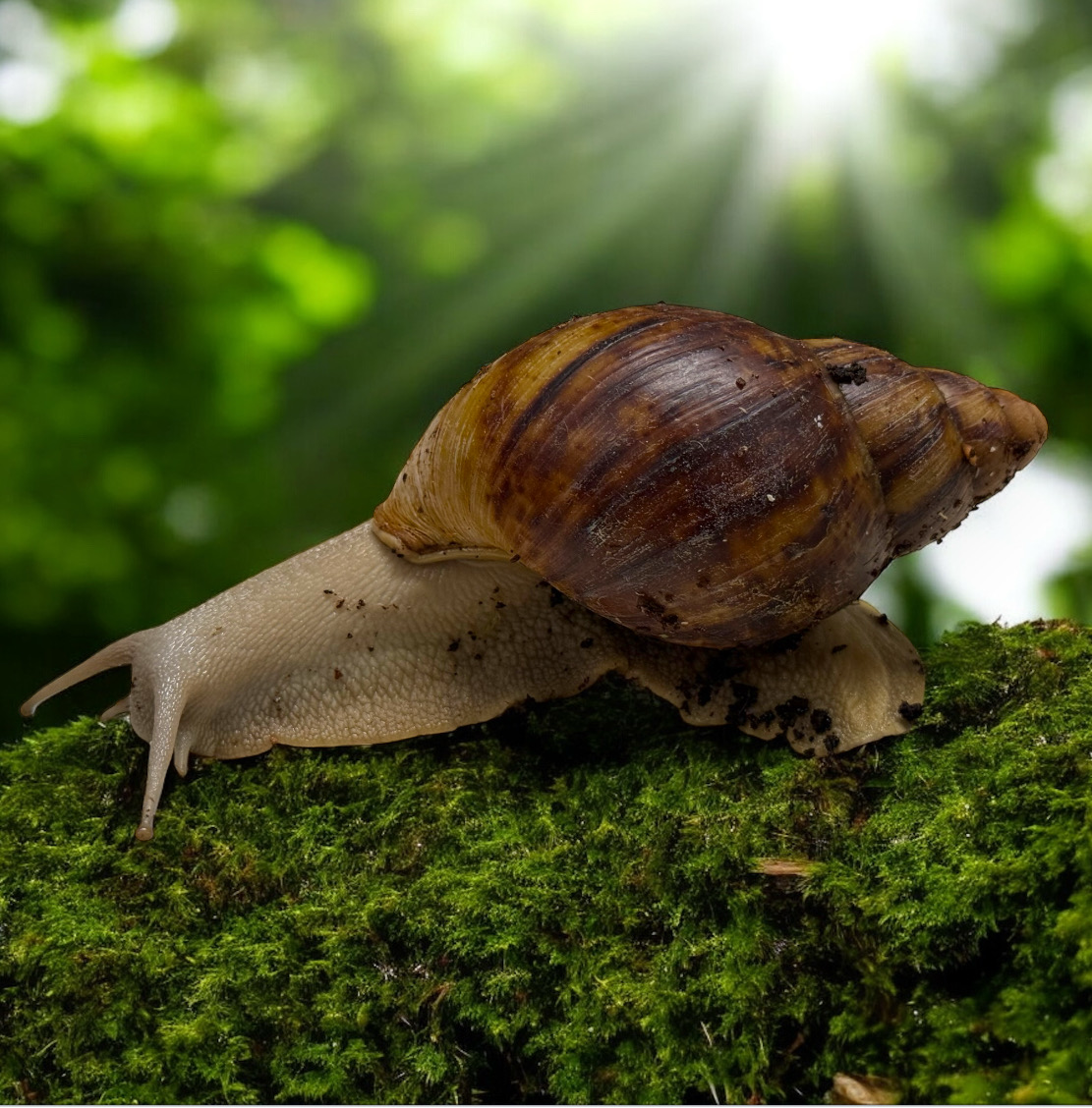 Archachatina marginata ovum Silverbody 10cm+ Hauslänge