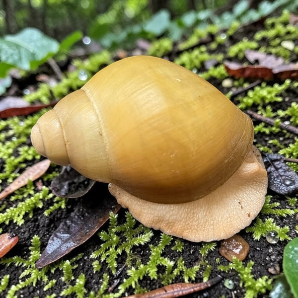 Archachatina marginata ovum albino Haus acromelanic