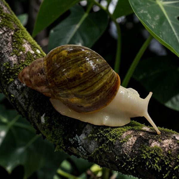 Archachatina Purpurea Albino Body 4-6cm Hauslänge